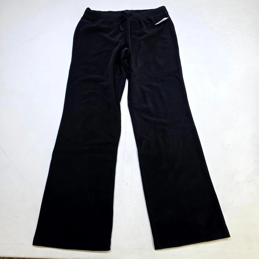 Old Navy Microfleece Sleep Bottoms Womens Medium Black Jack Fleece Lounge Pants